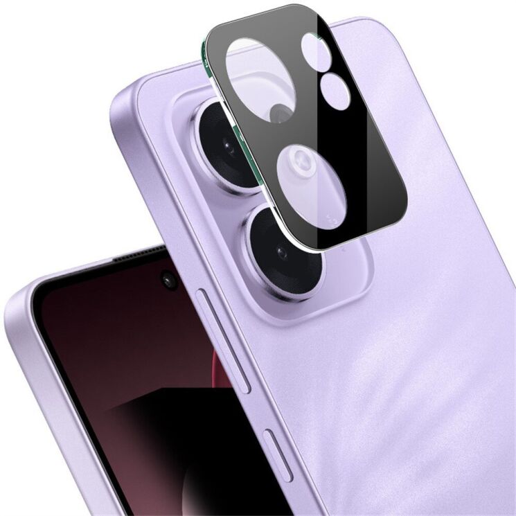 Защитное стекло на камеру IMAK Black Glass Lens для OPPO Reno 13 F/FS 5G - Black: фото 2 из 11