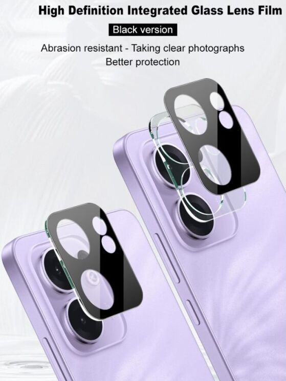 Защитное стекло на камеру IMAK Black Glass Lens для OPPO Reno 13 F/FS 5G - Black: фото 6 из 11