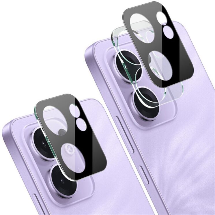 Защитное стекло на камеру IMAK Black Glass Lens для OPPO Reno 13 F/FS 5G - Black: фото 3 из 11