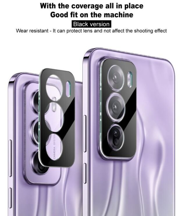 Защитное стекло на камеру IMAK Black Glass Lens для OPPO Reno 13 F/FS 5G - Black: фото 10 из 11