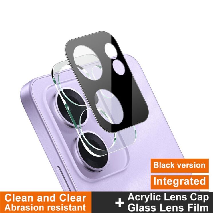 Защитное стекло на камеру IMAK Black Glass Lens для OPPO Reno 13 F/FS 5G - Black: фото 5 из 11