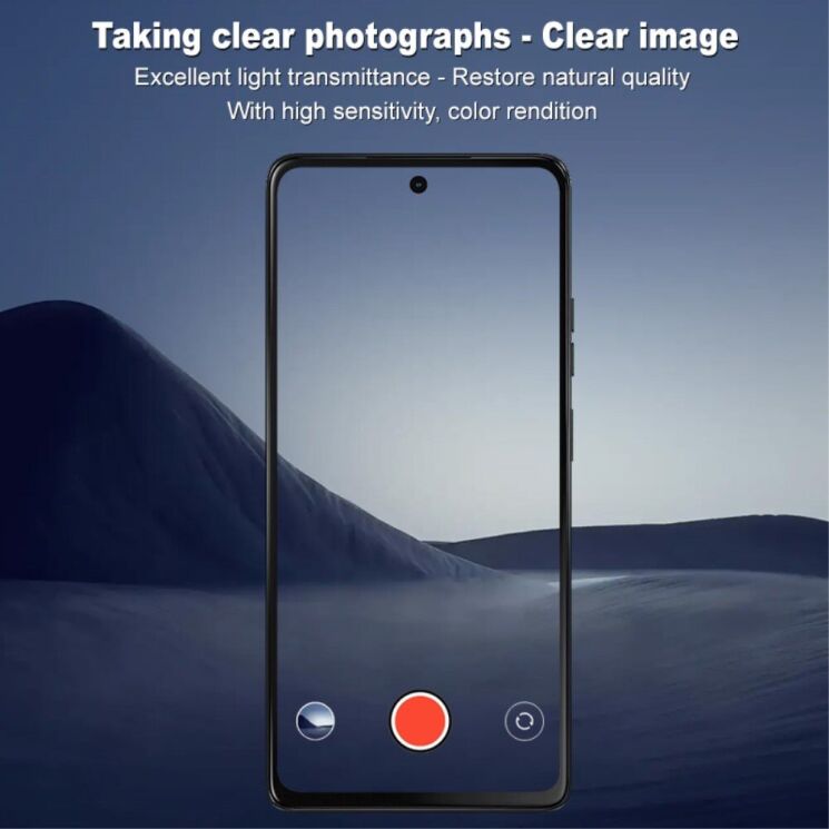 Защитное стекло на камеру IMAK Integrated Lens Protector для Motorola Moto G75: фото 3 из 7