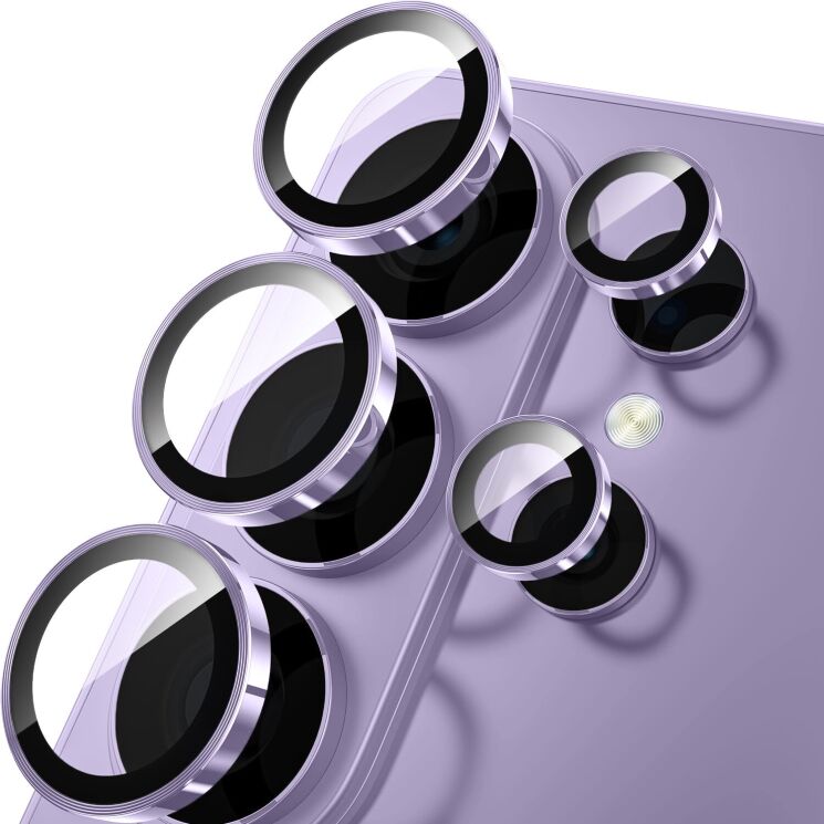 Защитное стекло на камеру RURIHAI Lens Protector для Samsung Galaxy S26 Ultra (S948) - Light Purple: фото 1 из 6