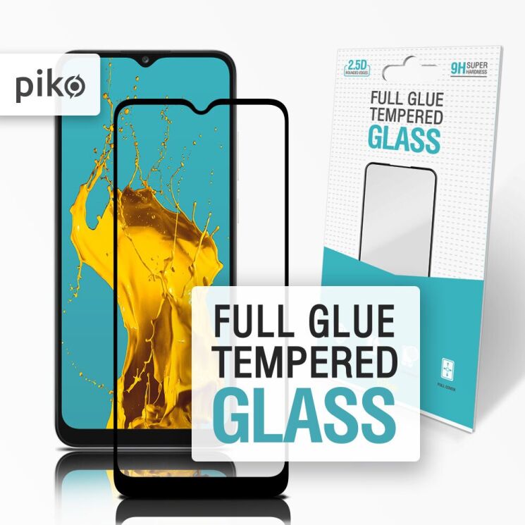 Защитное стекло Piko Full Glue для Samsung Galaxy A02s (A025) - Black: фото 1 из 4