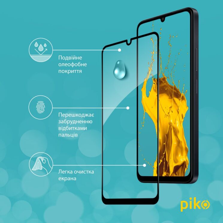 Защитное стекло Piko Full Glue для Xiaomi Redmi 13C / Poco C65 - Black: фото 5 из 5