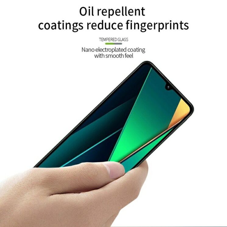 Защитное стекло PINWUYO Full Glue Cover для Xiaomi Redmi 14C / Redmi A4 5G / Poco C75 - Black: фото 10 из 14