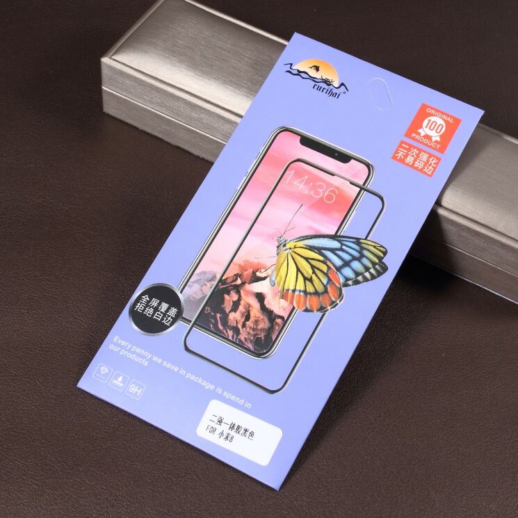 Захисне скло RURIHAI 2.5D Curved Glass для Xiaomi Mi 8 - Black: фото 7 з 8