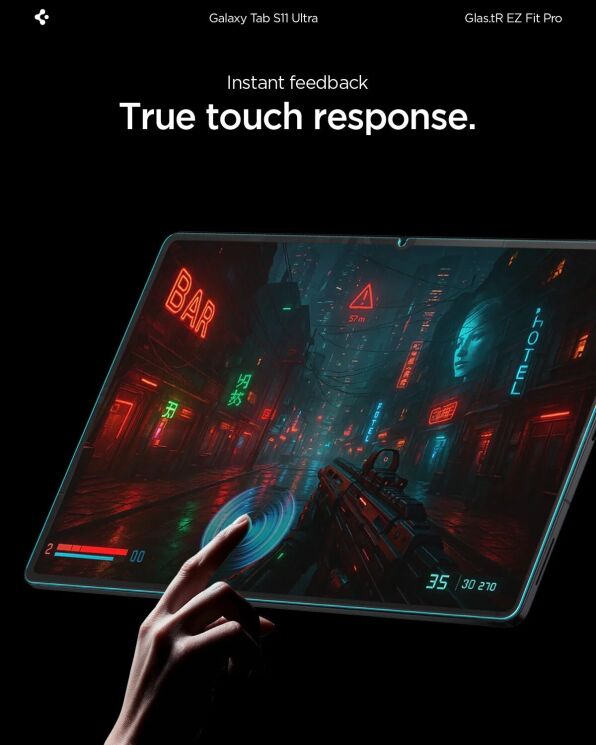 Захисне скло Spigen Screen Protector EZ Fit Glas.tR Pro для Samsung Galaxy Tab S11 Ultra (X930/X936) AGL10200: фото 9 з 11