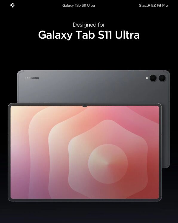Захисне скло Spigen Screen Protector EZ Fit Glas.tR Pro для Samsung Galaxy Tab S11 Ultra (X930/X936) AGL10200: фото 7 з 11