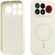 Защитный чехол ABEEL Lyra Skin with MagSafe для Xiaomi Poco F9 Pro - Beige: фото 1 из 6