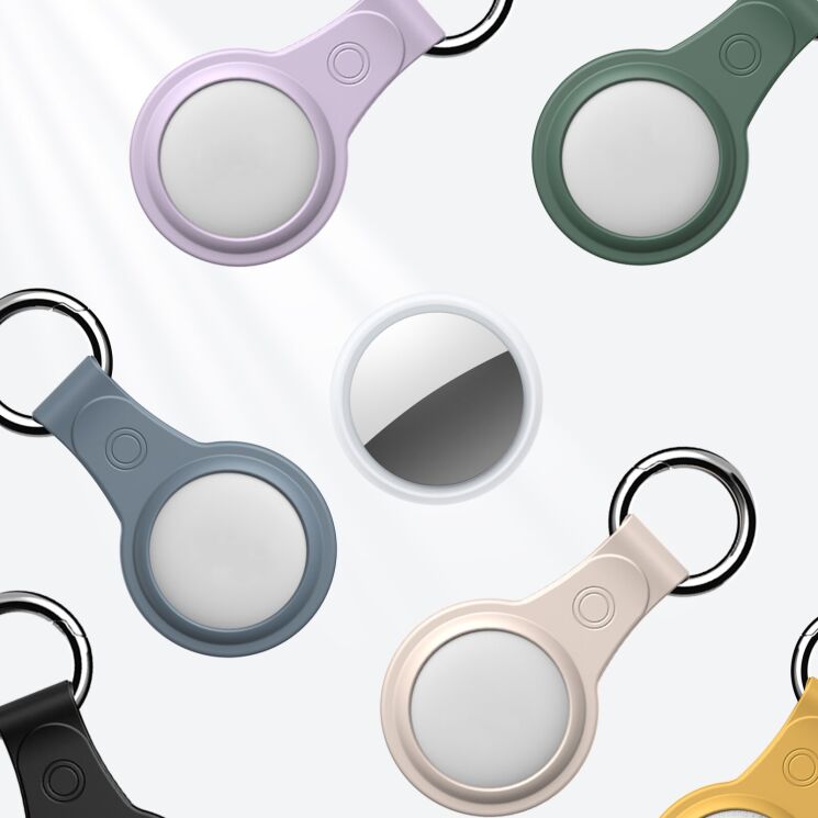 Защитный чехол AHASTYLE WG38 Matte Ring для Apple AirTags - Purple: фото 6 из 7