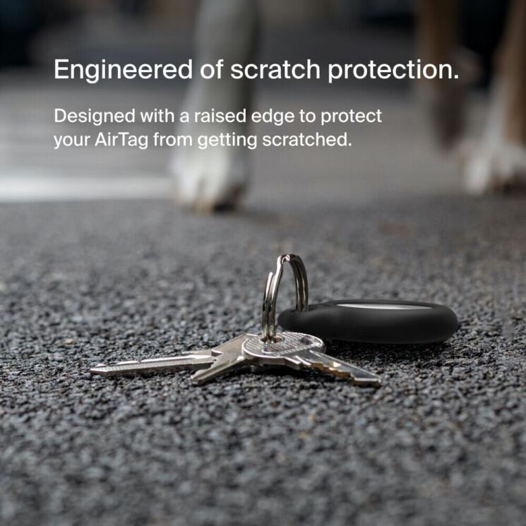 Захисний чохол Belkin Secure Holder with Keyring для Apple AirTags (F8W973BTBLK) - Black: фото 9 з 11