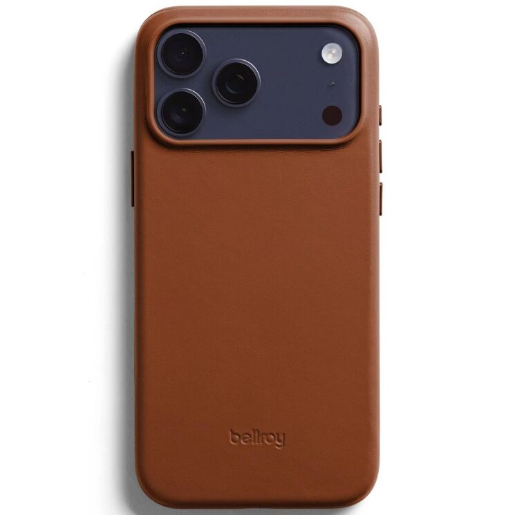 Защитный чехол Bellroy Leather Case with Magsafe для iPhone 17 Pro Max (PCYJ-RST-133) - Rust Brown: фото 1 из 6