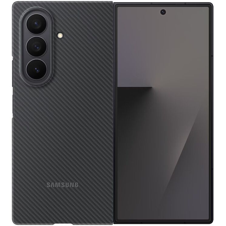 Защитный чехол Carbon Case для Samsung Galaxy Fold 7 (EF-XF966SBEGUA) - Black: фото 1 из 8