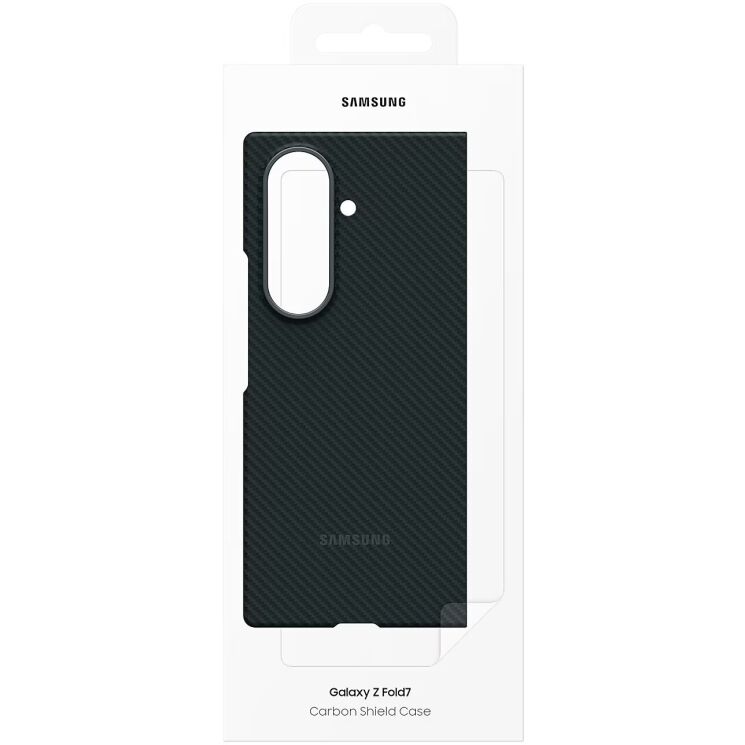 Защитный чехол Carbon Case для Samsung Galaxy Fold 7 (EF-XF966SBEGUA) - Black: фото 8 из 8