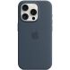 Захисний чохол Copiex Silicone Case with MagSafe для Apple iPhone 15 Pro - Storm Blue (339585DB). Фото 3 з 6