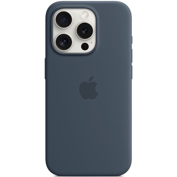 Захисний чохол Copiex Silicone Case with MagSafe для Apple iPhone 15 Pro - Storm Blue: фото 3 з 6