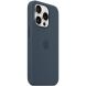 Захисний чохол Copiex Silicone Case with MagSafe для Apple iPhone 15 Pro - Storm Blue (339585DB). Фото 5 з 6