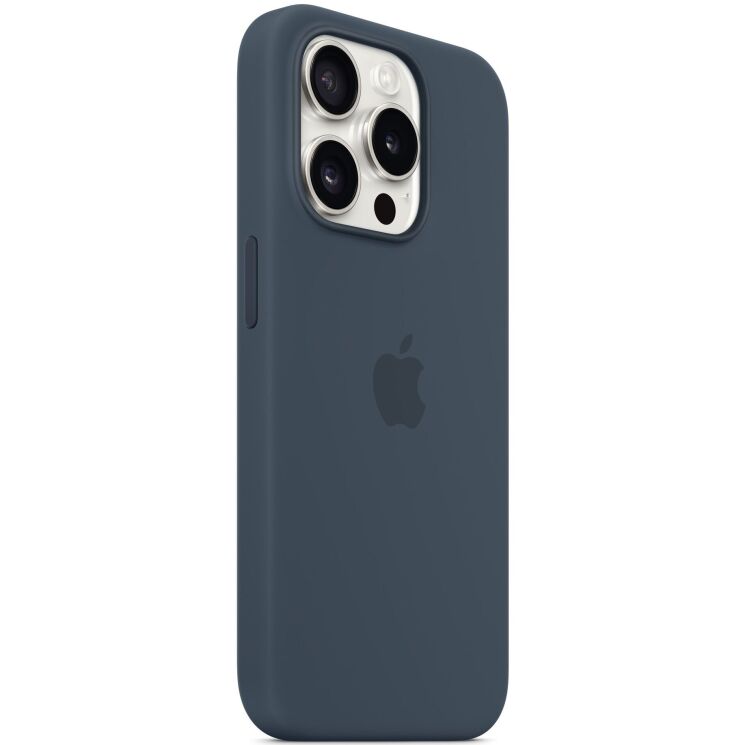 Захисний чохол Copiex Silicone Case with MagSafe для Apple iPhone 15 Pro - Storm Blue: фото 5 з 6