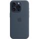 Захисний чохол Copiex Silicone Case with MagSafe для Apple iPhone 15 Pro - Storm Blue (339585DB). Фото 2 з 6