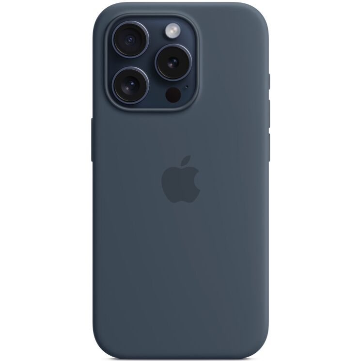 Захисний чохол Copiex Silicone Case with MagSafe для Apple iPhone 15 Pro - Storm Blue: фото 2 з 6