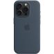 Захисний чохол Copiex Silicone Case with MagSafe для Apple iPhone 15 Pro - Storm Blue (339585DB). Фото 4 з 6