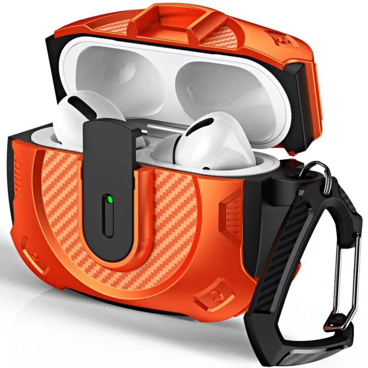 Захисний чохол COTECI Armor Case для AirPods 4 - Orange: фото 1 з 7