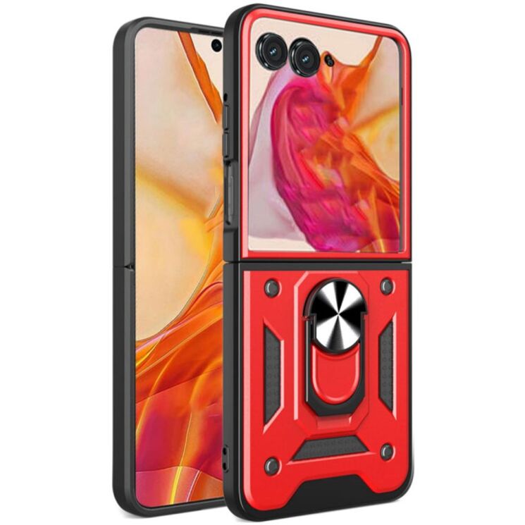 Защитный чехол Deexe Armor Case (FF) для Motorola Razr 50 / Razr 70 - Red: фото 1 из 8