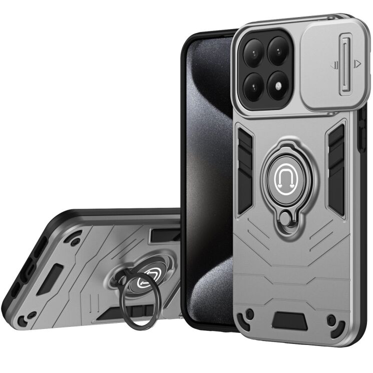 Захисний чохол Deexe Armor MagShield для Xiaomi 15T - Grey: фото 1 з 7
