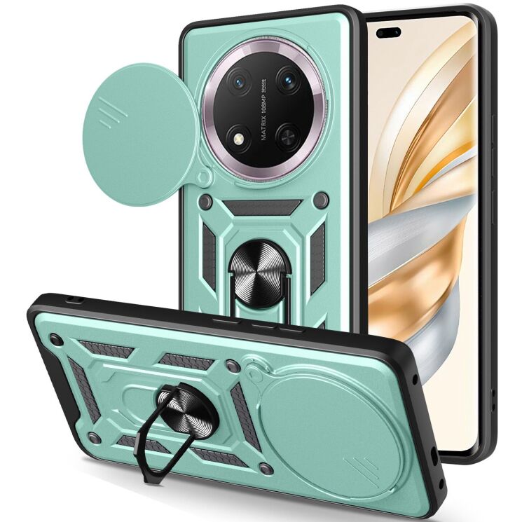 Захисний чохол Deexe Armor Shield для Honor Magic 7 Lite - Green: фото 1 з 9