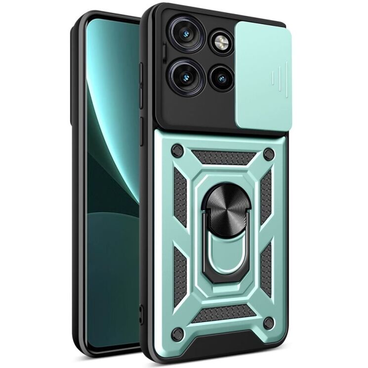 Защитный чехол Deexe Armor Shield для Motorola Edge 50 Neo - Green: фото 1 из 10
