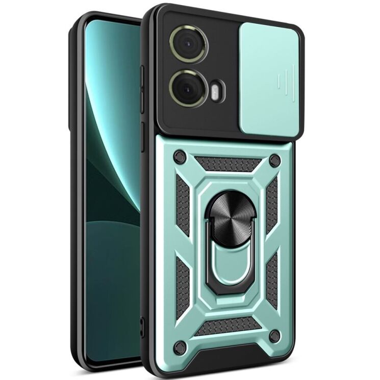 Захисний чохол Deexe Armor Shield для Motorola Moto G85 - Green: фото 1 з 9