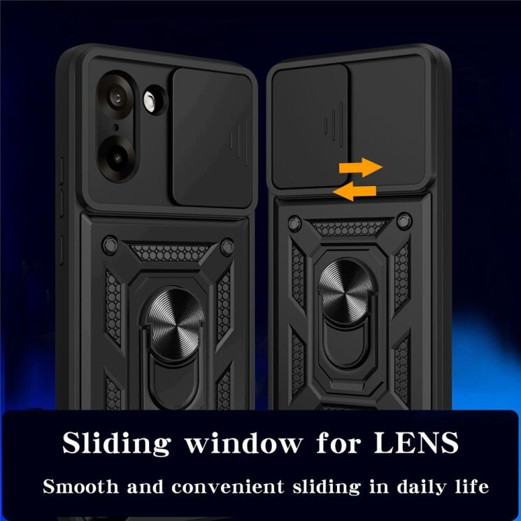 Защитный чехол Deexe Armor Shield для OnePlus Nord CE 5 / Ace 5 Racing - Black: фото 6 из 9