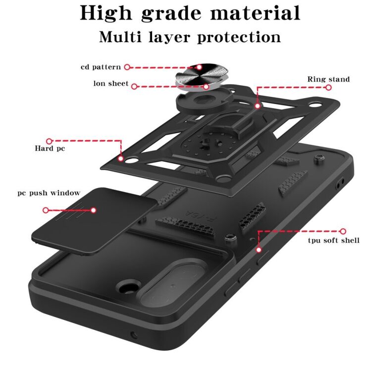 Защитный чехол Deexe Armor Shield для OnePlus Nord CE 5 / Ace 5 Racing - Black: фото 7 из 9