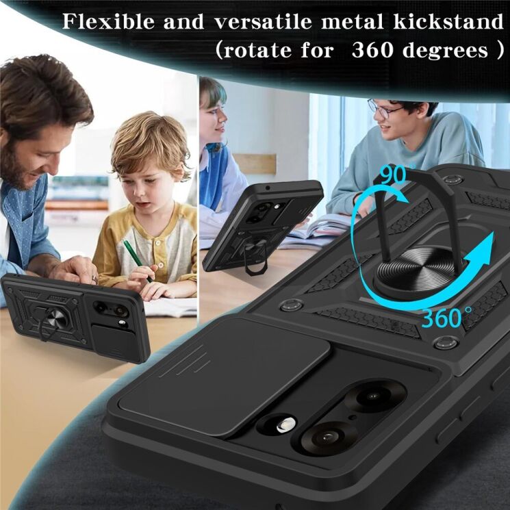 Защитный чехол Deexe Armor Shield для OnePlus Nord CE 5 / Ace 5 Racing - Black: фото 9 из 9