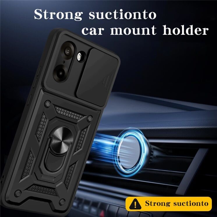 Защитный чехол Deexe Armor Shield для OnePlus Nord CE 5 / Ace 5 Racing - Black: фото 3 из 9