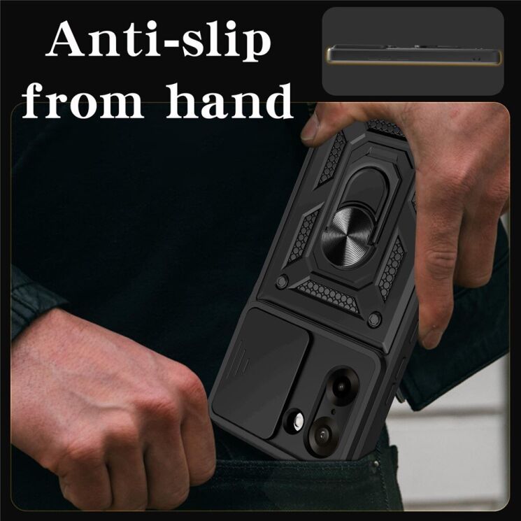 Защитный чехол Deexe Armor Shield для OnePlus Nord CE 5 / Ace 5 Racing - Black: фото 8 из 9