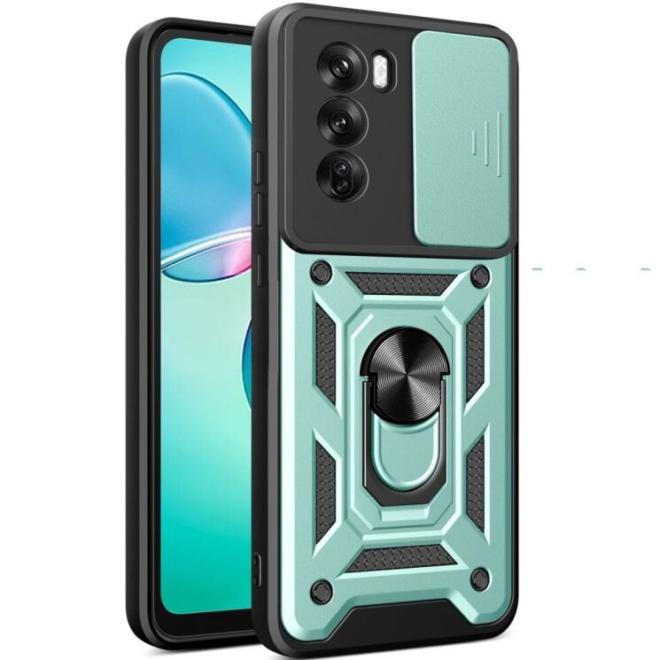 Защитный чехол Deexe Armor Shield для OPPO Reno 12 Pro - Green: фото 1 из 9