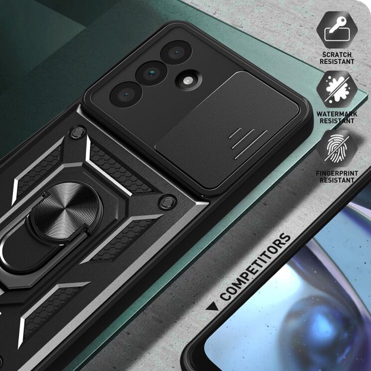 Защитный чехол Deexe Armor Shield для Samsung Galaxy A36 (A366) - Black: фото 6 из 9