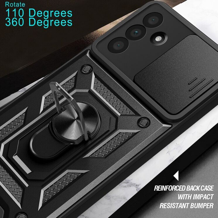 Защитный чехол Deexe Armor Shield для Samsung Galaxy A36 (A366) - Black: фото 8 из 9
