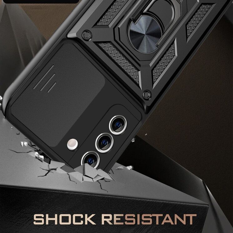 Защитный чехол Deexe Armor Shield для Samsung Galaxy S21 FE (G990) - Green: фото 2 из 6