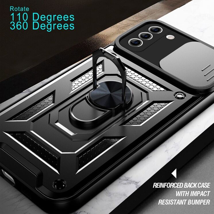 Защитный чехол Deexe Armor Shield для Samsung Galaxy S21 FE (G990) - Green: фото 5 из 6