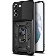 Защитный чехол Deexe Armor Shield для Samsung Galaxy S21 FE (G990) - Black: фото 1 из 7