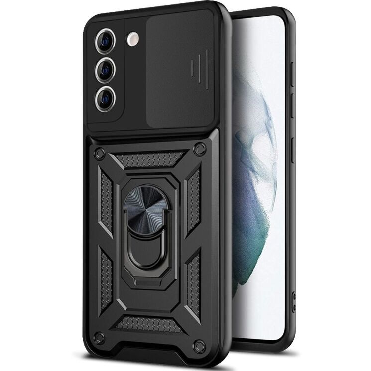 Защитный чехол Deexe Armor Shield для Samsung Galaxy S21 FE (G990) - Black: фото 1 из 7
