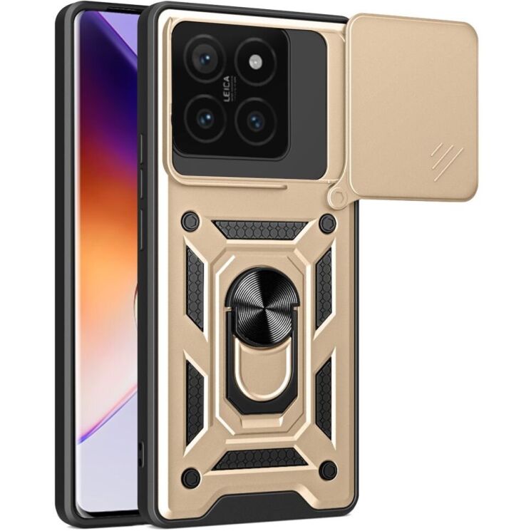 Защитный чехол Deexe Armor Shield для Xiaomi 14T - Gold: фото 1 из 7