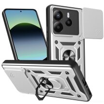 Защитный чехол Deexe Armor Shield для Xiaomi Redmi Note 14 4G - Silver: фото 1 из 9