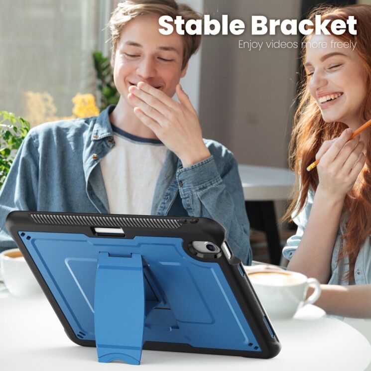 Защитный чехол Deexe Armor Stand для Apple iPad Air 11 M3/M2 (2025/2024) - Dark Blue: фото 4 из 11