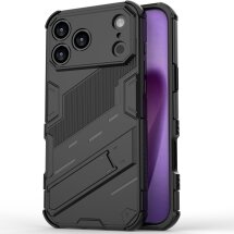 Захисний чохол Deexe Bibercas для Apple iPhone 17 Pro Max - Black: фото 1 з 6