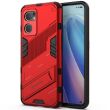 Защитный чехол Deexe Bibercas для OPPO Find X5 Lite / Reno 7 5G - Red (306951R)