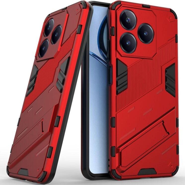 Защитный чехол Deexe Bibercas для Realme C63 / C61 - Red: фото 1 из 8